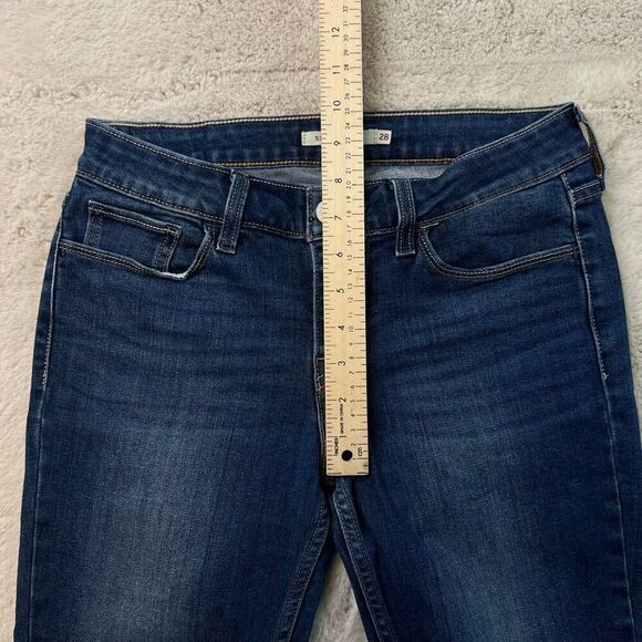 Levis 535 Super Skinny Jeans Womens Size 28x30 Denim Stretch Mid Rise Jegging - Picture 8 of 10